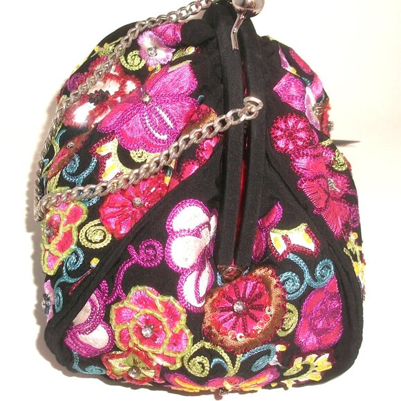 NWT Vera Bradley  25th Anniversary Limited Ed. Beaded, Embroidered Evening Bag - Picture 4 of 9
